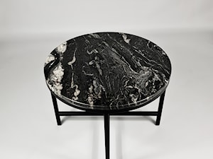 Okrągły stolik kawowy z granitowym blatem - zdjęcie od RMS FURN