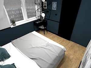 Projekt sypialni w domu pod Krakowem