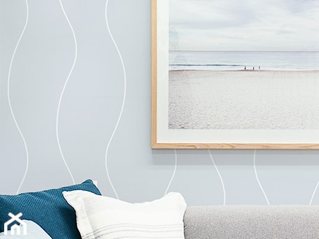 Aranżacje wnętrz - Salon: Beach House Blue Kolekcja Tapet by Patternosophy - Patternosophy. Przeglądaj, dodawaj i zapisuj najlepsze zdjęcia, pomysły i inspiracje designerskie. W bazie mamy już prawie milion fotografii!