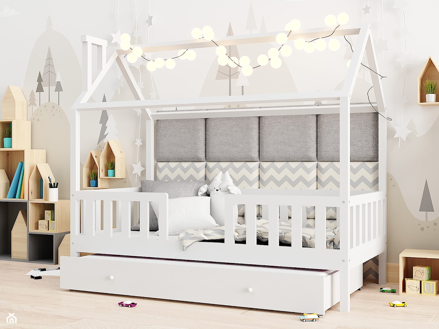 Łóżko domek dla dziecka, białe - zdjęcie od sleephome.pl - Homebook