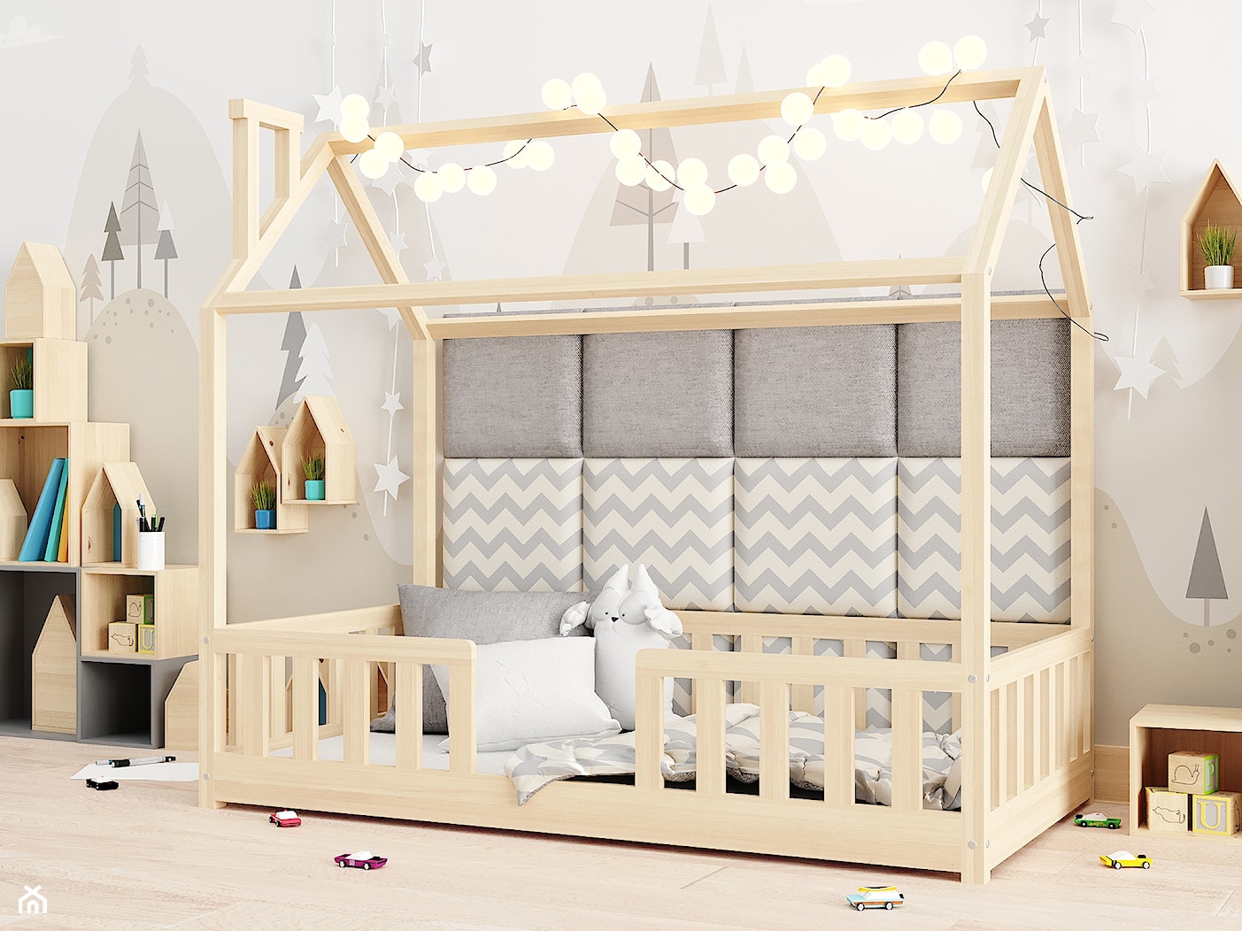 Łóżko domek dla dziecka z drewna - zdjęcie od sleephome.pl - Homebook