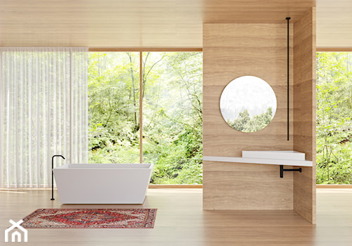 Łazienka z umywalką narożną - zdjęcie od Krause design