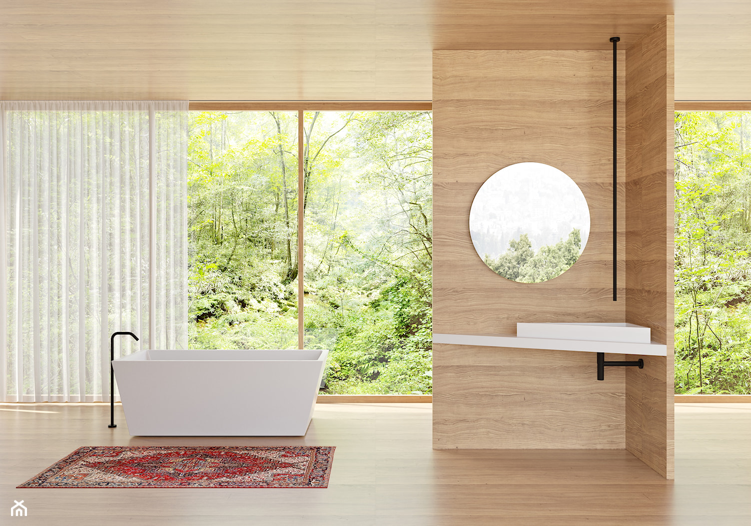 Łazienka z umywalką narożną - zdjęcie od Krause design - Homebook