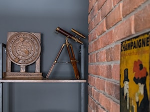 Kawalerka w loftowym stylu - Salon, styl industrialny - zdjęcie od Gotowe Mieszkanie