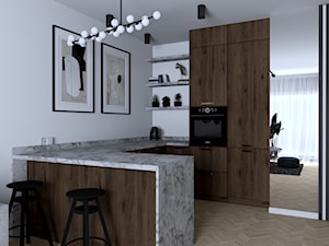 Salon z aneksem kuchennym - zdjęcie od Studio 4.0