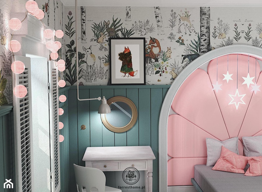 Art Deco - Projekt pokoju dla dziewczynki - zdjęcie od Forrest Home Architecture & Art