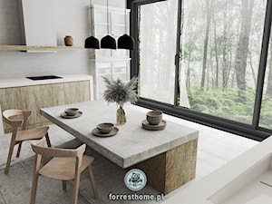 Minimalistyczna kuchnia - zdjęcie od Forrest Home Architecture & Art