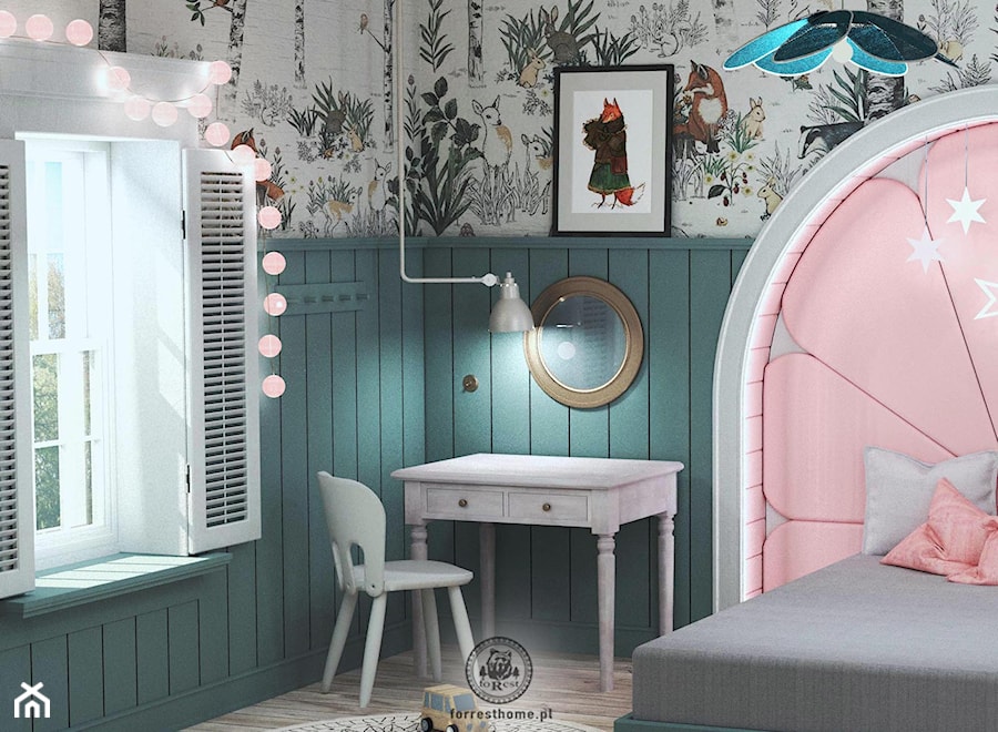 Art Deco - Projekt pokoju dla dziewczynki - zdjęcie od Forrest Home Architecture & Art