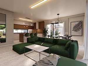 Dom Transylwania 4 - Salon, styl nowoczesny - zdjęcie od HouseCollection.pl - Gotowe projekty domów