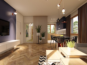 Dom Sepia - Salon, styl tradycyjny - zdjęcie od HouseCollection.pl - Gotowe projekty domów