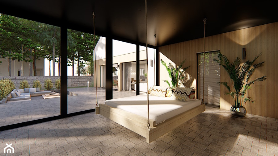 Dom Luizjana - Ogród, styl nowoczesny - zdjęcie od HouseCollection.pl - Gotowe projekty domów