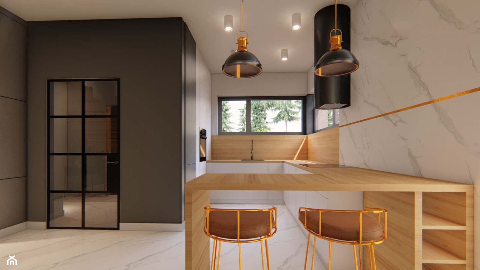 Dom Charlotte - Kuchnia, styl nowoczesny - zdjęcie od HouseCollection.pl - Gotowe projekty domów - Homebook