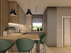Dom Małomiasteczkowy 1 - Kuchnia, styl nowoczesny - zdjęcie od HouseCollection.pl - Gotowe projekty domów