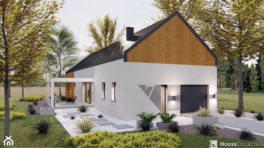 Dom Wasilla - Taras - zdjęcie od HouseCollection.pl - Gotowe projekty domów