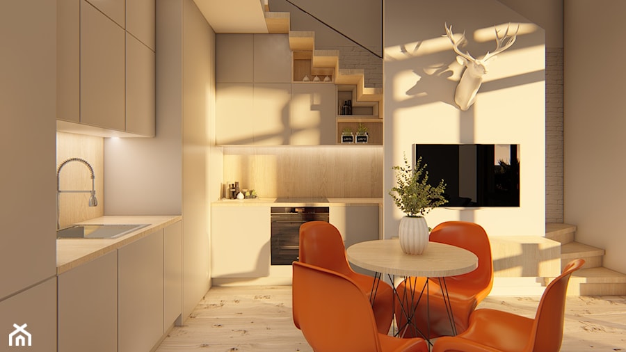 Dom Małomiasteczkowy 4 - Kuchnia, styl nowoczesny - zdjęcie od HouseCollection.pl - Gotowe projekty domów