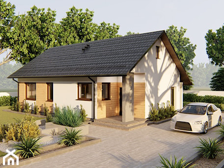 Aranżacje wnętrz - : Dom Small Wood - HouseCollection.pl - Gotowe projekty domów. Przeglądaj, dodawaj i zapisuj najlepsze zdjęcia, pomysły i inspiracje designerskie. W bazie mamy już prawie milion fotografii!