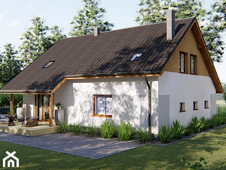 Aranżacje wnętrz - Taras: Dom nad Sawą - HouseCollection.pl - Gotowe projekty domów. Przeglądaj, dodawaj i zapisuj najlepsze zdjęcia, pomysły i inspiracje designerskie. W bazie mamy już prawie milion fotografii!