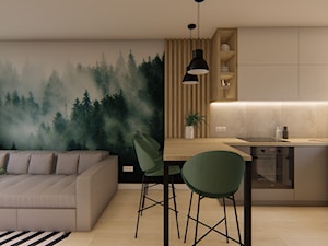 Dom Małomiasteczkowy 1 - Jadalnia, styl nowoczesny - zdjęcie od HouseCollection.pl - Gotowe projekty domów
