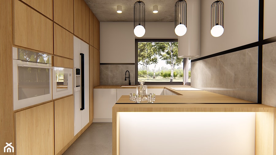 Dom Combe 2 - Kuchnia, styl nowoczesny - zdjęcie od HouseCollection.pl - Gotowe projekty domów