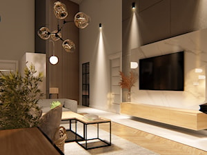 Dom Aribba - Salon, styl nowoczesny - zdjęcie od HouseCollection.pl - Gotowe projekty domów