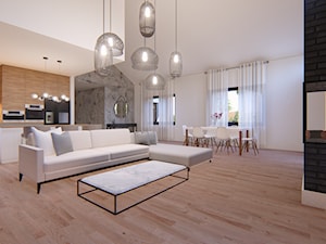 Dom Split 2 - Salon, styl nowoczesny - zdjęcie od HouseCollection.pl - Gotowe projekty domów