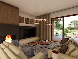 Dom Ametyst 3 - Salon - zdjęcie od HouseCollection.pl - Gotowe projekty domów