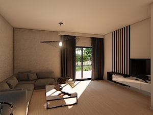 Dom Granda - Salon, styl nowoczesny - zdjęcie od HouseCollection.pl - Gotowe projekty domów