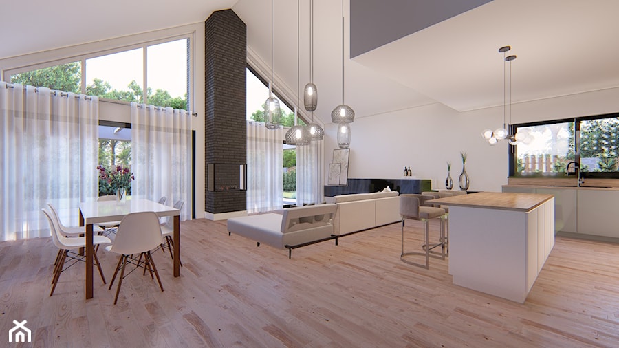 Dom Split 2 - Jadalnia, styl nowoczesny - zdjęcie od HouseCollection.pl - Gotowe projekty domów