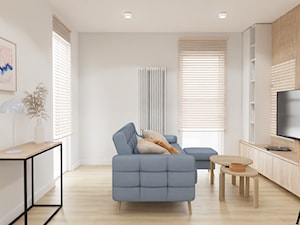 Błękitna sofa - zdjęcie od AGAPE WNĘTRZA