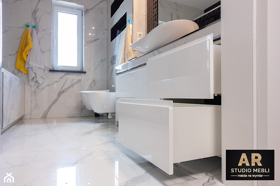 Meble łazienkowe - Łazienka, styl nowoczesny - zdjęcie od Studio Mebli AR
