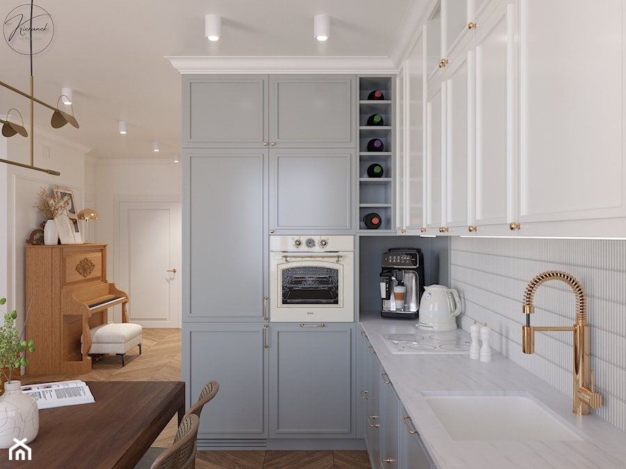 Mieszkanie w kolorach ziemi - Kuchnia, styl nowoczesny - zdjęcie od Kierunek na Wnętrza
