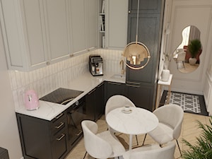 Niewielkie mieszkanie dla kobiety - Kuchnia, styl nowoczesny - zdjęcie od Kierunek na Wnętrza