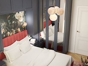 Kolorowe mieszkanie dla młodej kobiety - Sypialnia, styl vintage - zdjęcie od Kierunek na Wnętrza