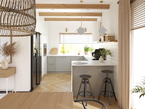 Przytulny dom w klimacie boho - Kuchnia, styl rustykalny - zdjęcie od Kierunek na Wnętrza