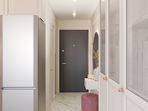 Niewielkie mieszkanie modern classic z odrobiną koloru - Hol / przedpokój, styl nowoczesny - zdjęcie od Kierunek na Wnętrza