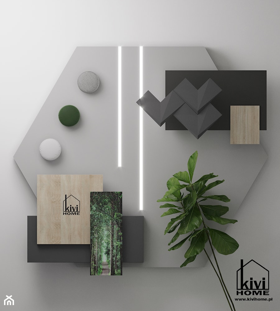 moodboard - zdjęcie od Kivi Home - projektowanie wnętrz