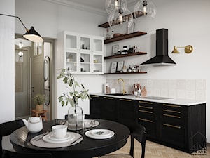 Kuchnia w mieszkaniu w kamienicy - Ikea - zdjęcie od Kivi Home - projektowanie wnętrz