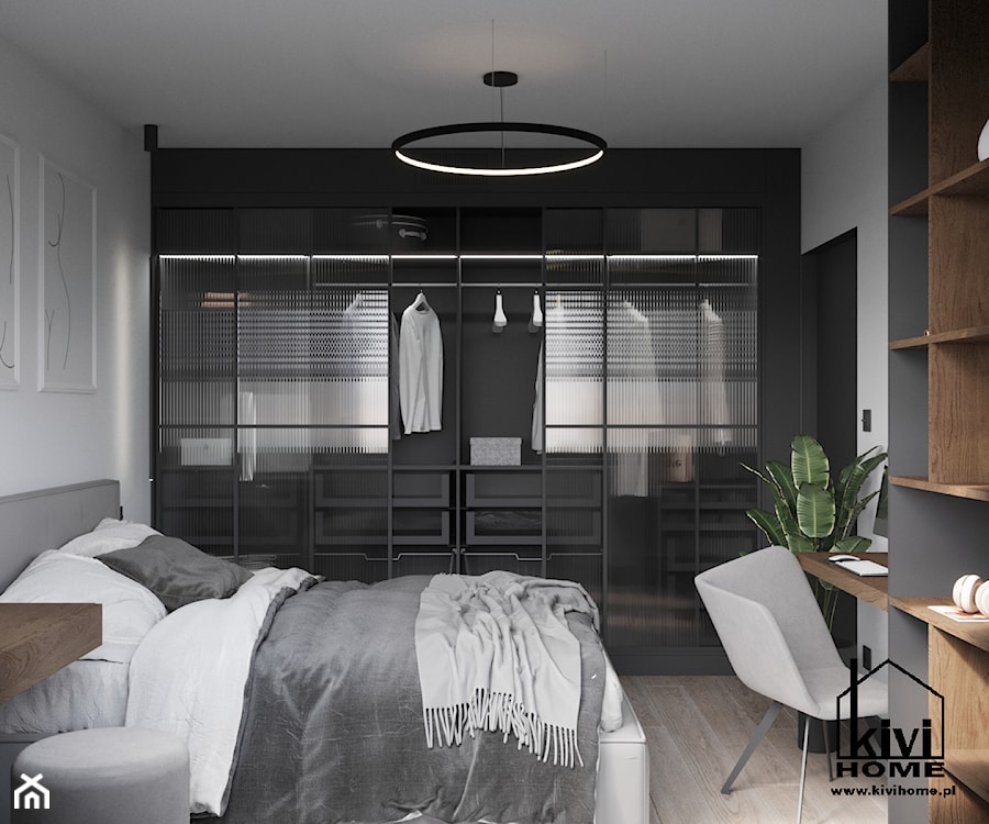 projekt sypialni - zdjęcie od Kivi Home - projektowanie wnętrz