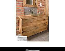 Szafka pod umywalkę wykonana ze starego drewna LOSA 100 x 40 x70 - zdjęcie od Retrowood - Homebook
