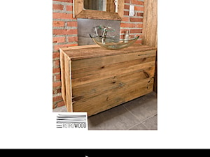 Szafka pod umywalkę wykonana ze starego drewna LOSA 100 x 40 x70 - zdjęcie od Retrowood