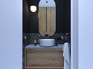 niewielka toaleta z terazzo - zdjęcie od Sędzicka - architekt, projektowanie wnętrz