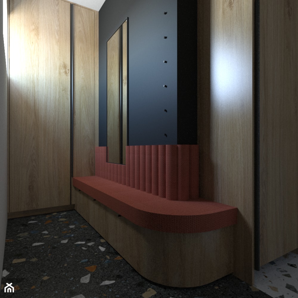 hol z długim siedziskiem pod indywidualne zamówienie - zdjęcie od Sędzicka - architekt, projektowanie wnętrz - Homebook