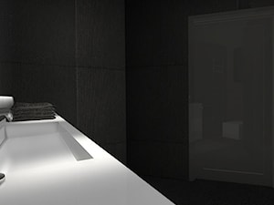 białoczarna łazienka - zdjęcie od Ri interior architecture