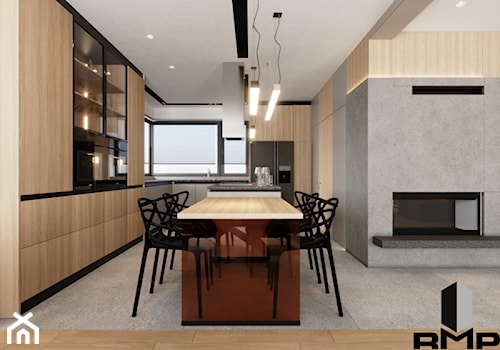 Minimalistyczny projektu domu - Kuchnia, styl minimalistyczny - zdjęcie od rmstudio