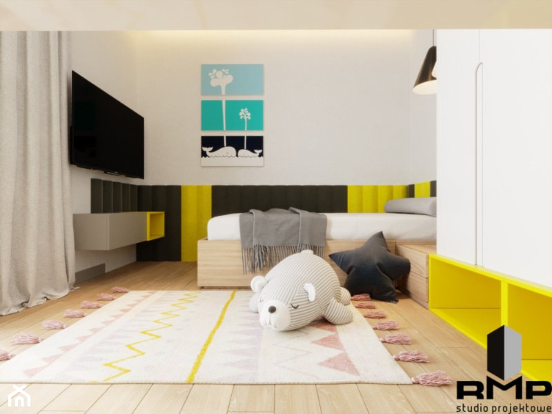 Minimalistyczny projektu domu - Pokój dziecka, styl nowoczesny - zdjęcie od rmstudio