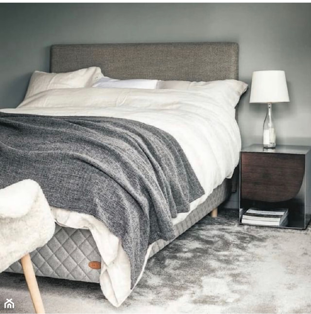 Nowoczesna minimalistyczna sypialnia - zdjęcie od Duxiana_Polska - Homebook
