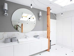 Projekt wnętrza domu 220 m kwadratowych - Łazienka, styl skandynawski - zdjęcie od Cichocka