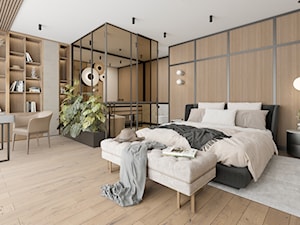 Apartament w Warszawie - Sypialnia, styl nowoczesny - zdjęcie od PUROSE