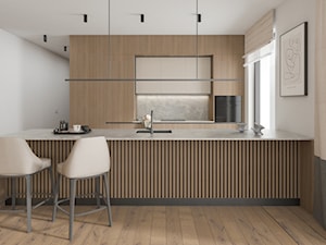 Apartament w Warszawie - Kuchnia, styl nowoczesny - zdjęcie od PUROSE