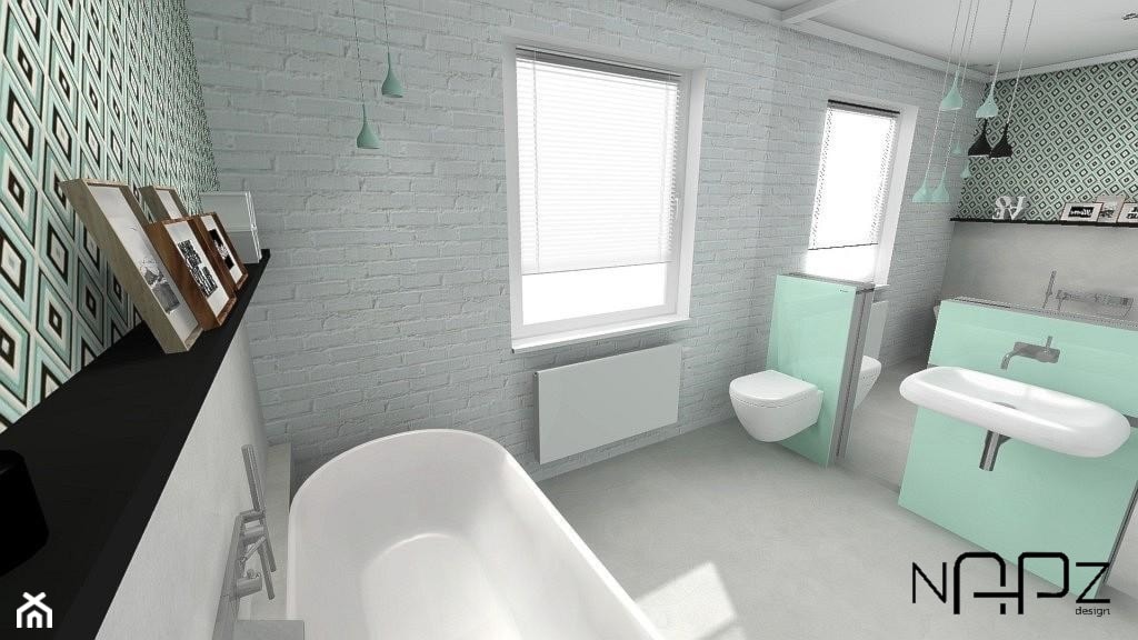 Minimalistyczna łazienka - Łazienka, styl minimalistyczny - zdjęcie od Niebanalne Aranżacje Przestrzeni Zamkniętych - Homebook